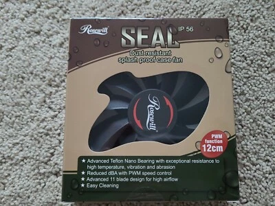 Rosewill RAWP-141209v2 - 120mm Computer Case Cooling Fan - Seal IP56 Dust Resist - Image 1 of 3