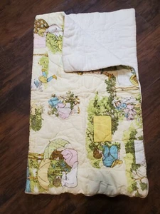 Vintage Kate Greenaway Baby Sleeping Bag Bunting Blanket w/ Zipper 60s 70s - Picture 1 of 9