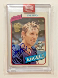 Joe Rudi 2023 Topps Archives Signature Series Auto 1980 Topps - Imagen 1 de 2