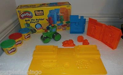 Play Doh Bob the Builder Playset with Bob, Pilchard & Wendy molds & Roley w/ Box - Image 1 of 3