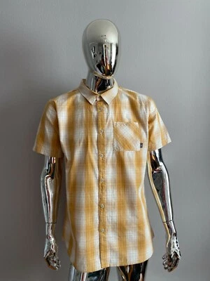 LRG Lifted Research Group Men’s Yellow Short Sleeve Button Down Shirt Size L - Image 1 of 4