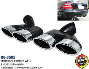 Exhaust tips tailpipe trims for Mercedes Benz W211 E200 E220 E240 E320 / 06-8505 - Picture 1 of 12