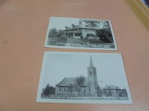 Vintage lot of 2 real photo Postcards Pine City, Minn. Minnesota - Picture 1 of 4