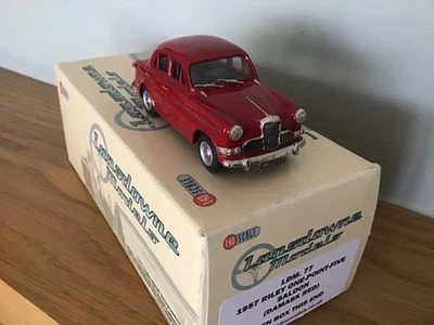 LANSDOWNE MODELS 1/43 LDM77 - 1957 RILEY ONE POINT FIVE SALLON  WHITE METAL MINT - Image 1 of 4