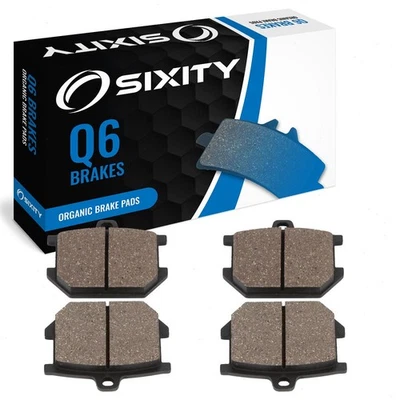 Front Organic Brake Pads 1982 Yamaha XJ650R Seca Set Full Kit RJ Complete zx - Image 1 of 4