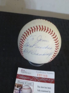 Del Crandall Milwaukee Braves Autogramm Baseball auf Joe Cronin Ball JSA - Bild 1 von 3