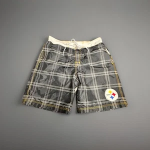 Pittsburgh Steelers NFL Team Apparel Mens Board Shorts Drawstring Pockets L - Picture 1 of 12