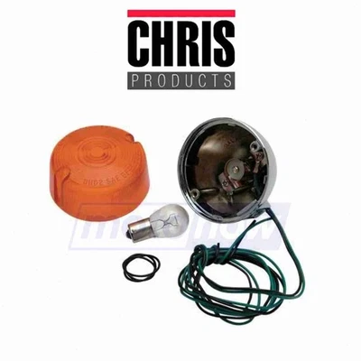 Chris Rear Turn Signal Assembly for 1986-2010 Harley Davidson FXSTC Softail dm Foto 1 de 4
