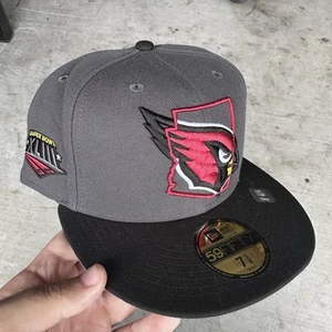 7 5/8 NFL Arizona Cardinals New Era 59FIFTY Gorra Gris UV Fútbol XLIII - Imagen 1 de 3