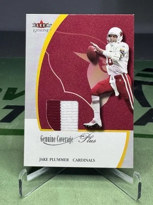 Camiseta deportiva Fleer 2001 genuina Jake Plummer cobertura genuina juego usada - tarjetas Arizona Foto 1 de 2