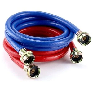 6FT Washer Water Line/Rubber Washing Machine Hoses 6FT,Universal Washing - Picture 1 of 7