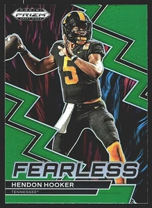 2023 Prizm Draft Picks Fearless Green Rookie #F-20 Hendon Hooker Tennessee - Picture 1 of 2