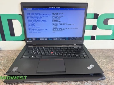 (Lote de 2) Lenovo ThinkPad X1 Carbono/3ª Generación i5-4200/5200U 1.6/2.2GHz 4GB RAM Foto 1 de 4