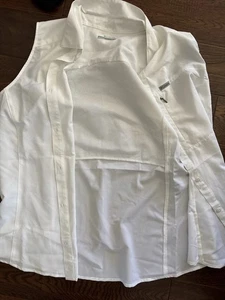 Columbia weißes ärmelloses Button Down Damenhemd Größe XL L3 - Bild 1 von 4