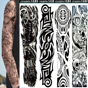 1/5 Pieza EE. UU. Hombre Mujer Brazo Temporal Arte Corporal Pegatina Impermeable Manga de tatuaje - Imagen 1 de 13