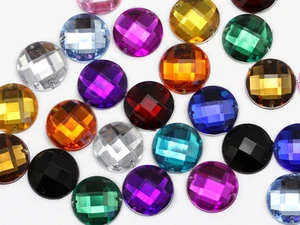 Cuentas redondas para coser con respaldo plano de 18 mm para manualidades - 30 piezas - 13 colores - Imagen 1 de 14