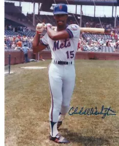 CLAUDELL WASHINGTON NEW YORK METS  SIGNED AUTOGRAPHED 8X10 PHOTO W/ COA - Picture 1 of 1