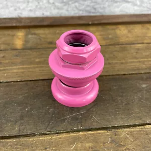 Vintage Tange BMX Headset Pink Old School BMX Freestyle Parts 1" OG 80s Head Set - Picture 1 of 15