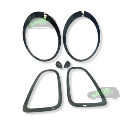 Mini R59 Roadster Coprifari anteriori e posteriori pianoforte nero lucido - Immagine 1 di 4