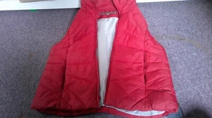 Kenneth Cole Reaction Puffer Vest Womens XL Red Mock Neck Full Zip - Picture 1 of 3
