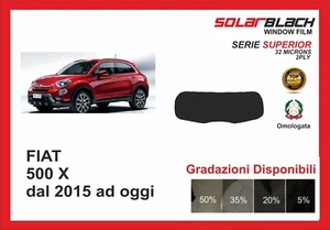 pellicola oscurante vetri Fiat 500 X dal 2015 ad oggi kit lunotto SUPERIOR - Imagen 1 de 1