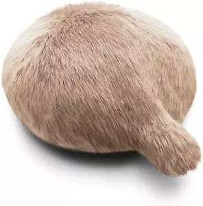 Petit Qoobo Cushion Shape Shake Tail Therapy Healing Robot Touch React Cat Brown - Picture 1 of 8