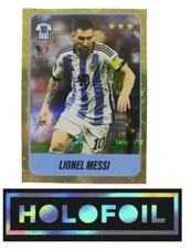 LIONEL MESSI - 2023 HOLO FOIL PARALLEL STICKER FUTBOL ARGENTINO PANINI ARGENTINA
