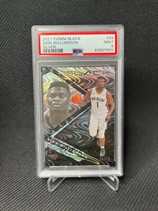 NBA 2021 Panini Black Zion Williamson Pelicans No.59 Silver PSA 9 Mint - Picture 1 of 2
