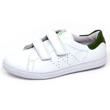 E9216 sneaker bimbo white/green NATURINO scarpe strappi shoe kid boy