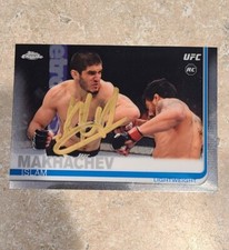 Islam Makhachev RC 2019 Topps Chrome Rookie Card Auto UFC  Autograph TTM