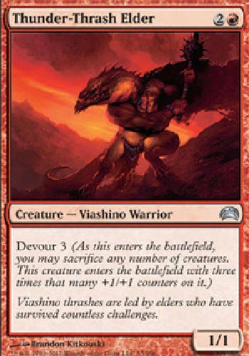 THUNDER-THRASH ELDER X4 4 4X Planechase 2012 MTG Magic Cards DJMagic - Image 1 of 1
