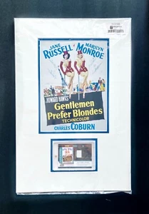 2011 Panini Americana”Gentlemen Prefer Blondes”Movie Poster/Material Swatch #303 - Picture 1 of 8