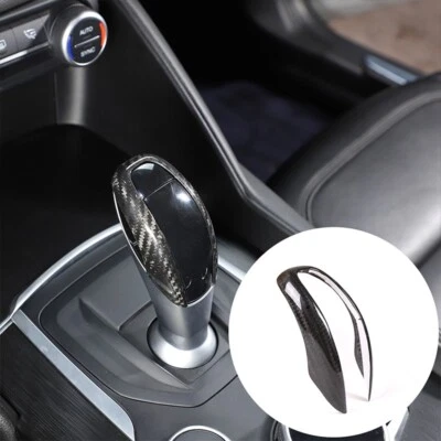 Real Carbon Fiber Car Gear Shift Head Cover Trim For Alfa Romeo Giulia Stelvio - Image 1 of 4