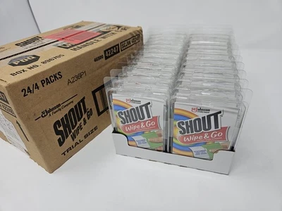 [96 Pack] Shout Wipes Stain Remover for Clothes Laundry, Instant Stain Remover - Image 1 of 4