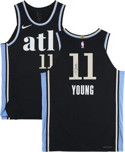 Trae Young Atlanta Hawks Autogramm Nike 2023-24 City Edition Authentic Trikot - Bild 1 von 5