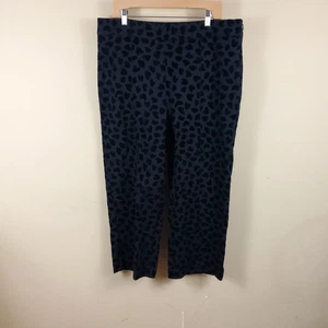 Ann Taylor beflockt Samt Herz hoch geschnitten weites Bein kurze Hose Größe 14 - Bild 1 von 11