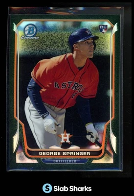 Bowman 2014 cromo #29 George Springer refractor estático negro radiocontrol novato/35 Foto 1 de 4