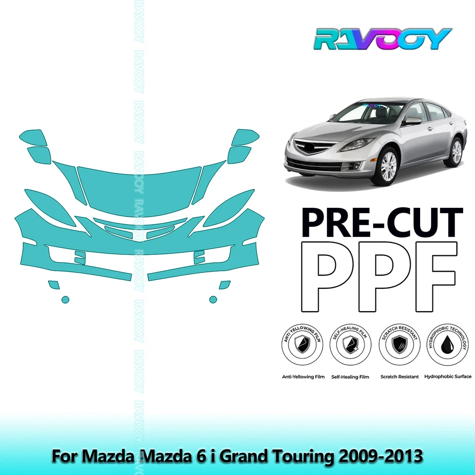 Película de protección de pintura precortada PPF para Mazda Mazda 6 i Grand Touring 2009-2013 Foto 1 de 4