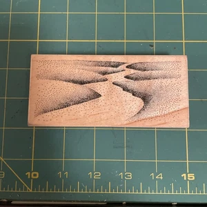 VINTAGE Stampscapes KRUMMER WEG Gummistempel 146P Querformat NEU - Bild 1 von 3