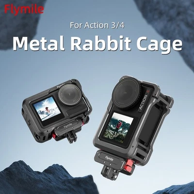 Multifunctional Expansion Protection Rabbit Cage Frame For DJI Action 3/4 Camera - Image 1 of 4