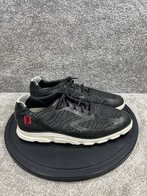 FootJoy Golf Shoes Mens Size 11.5 Superlites XP Black Leather Spikeless Sneaker - Image 1 of 4