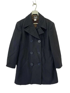 D&G Dolce & Gabbana Men’s Wool Peacoat Jacket Black Made in Italy Siz 42 Z(M)#Z7 - Picture 1 of 11