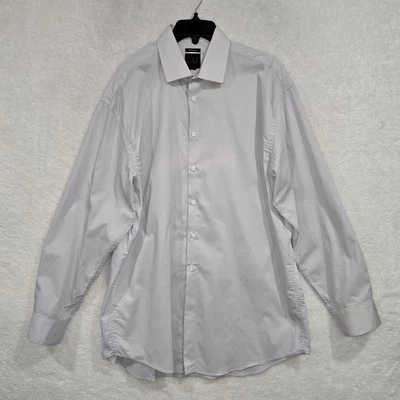 Linea Uomo Mens Size 17 1/2 Button-Up Long Sleeve Dress Shirt Light Gray Regular - Image 1 of 4