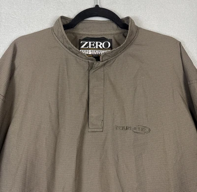 Prendas exteriores de golf Zero Restricciones grandes pulóver lluvia viento pata de gallo Henley Foto 1 de 4