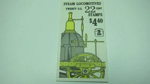 U.S.1987 Steam Locomotives Stamp Booklet Scott# BK163 (20 of Scott# 2362-66 (22c - Picture 1 of 2