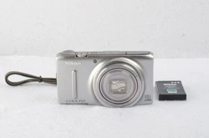 Nikon COOLPIX S9500 Silver 18.1MP Digital Camera From Japan used - Picture 1 of 7