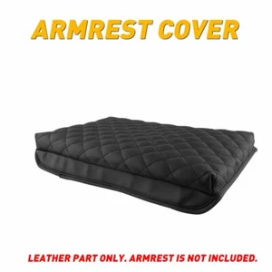 For 2011-2014 Ford F150 Jump Seat Leather Console Lid Armrest Cover Black Stitch - Bild 1 von 13