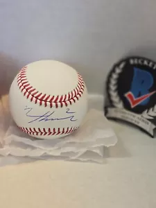Nico Hoerner Signed Official MLB Baseball Cubs '2' w/ Beckett Coa in Ball Cube - Picture 1 of 13