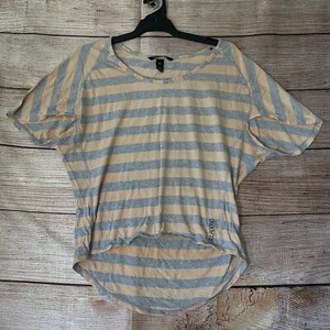 Billabong Oversized Shirt ~ Size 10 Women's ~ Bawtwing Style Striped Top - Picture 1 of 7