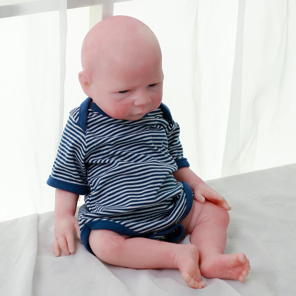 18"Muñeca de niño Reborn Baby Dolls Silicona de cuerpo completo con agua y orina - Immagine 1 di 4